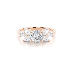 Floraler Diamant Verlobungsring