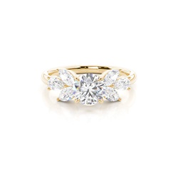 Floraler Diamant Verlobungsring
