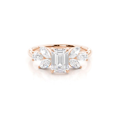 Emerald Cut Diamond Engagement Rings