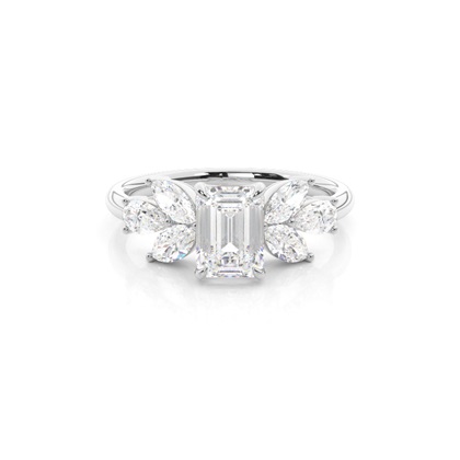 Emerald Cut Diamond Engagement Rings