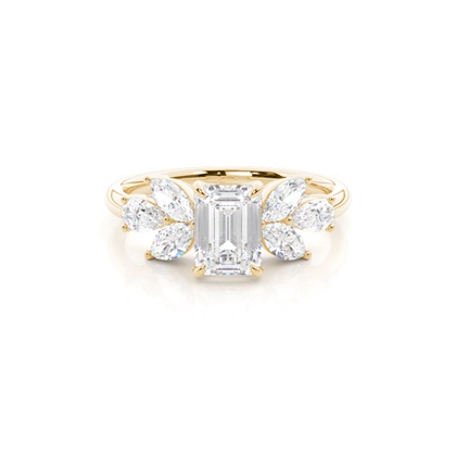 Emerald Cut Diamond Engagement Rings
