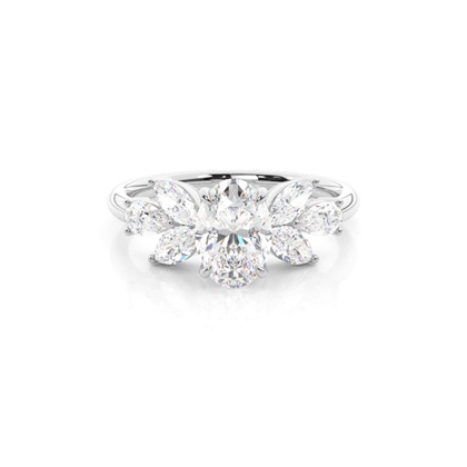 Oval Cut Diamond Rings