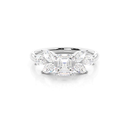Asscher Diamond Rings