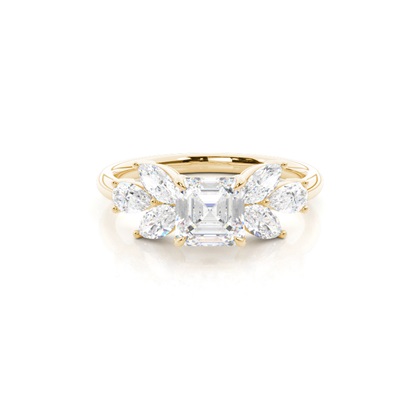 Asscher Diamond Rings