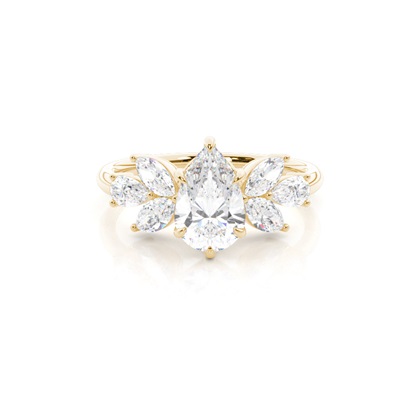 Pear Shaped Diamond Engagement Rings