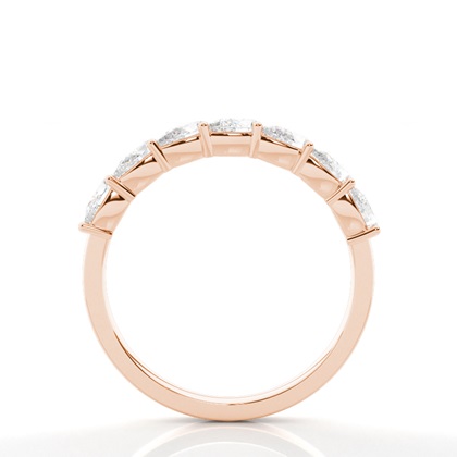 Welliger Diamant Halb Memorie Ehering In Tropfenform