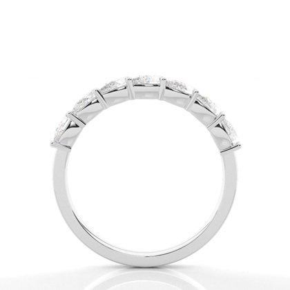 Welliger Diamant Halb Memorie Ehering In Tropfenform