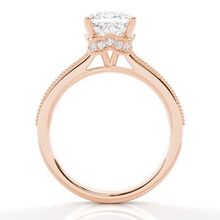 3.00 Carat Rotgold Halo Verlobungsringe