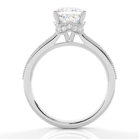 2.00 Carat Platin Halo Verlobungsringe