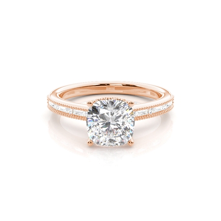3.00 Carat Rotgold Halo Verlobungsringe