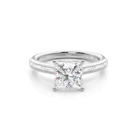 3.00 Carat Platin Halo Verlobungsringe