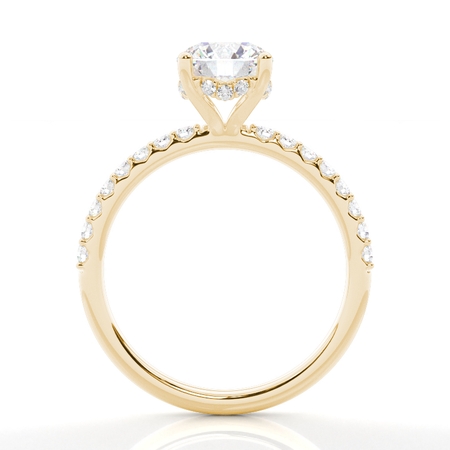 Yellow Gold Halo Engagement Rings