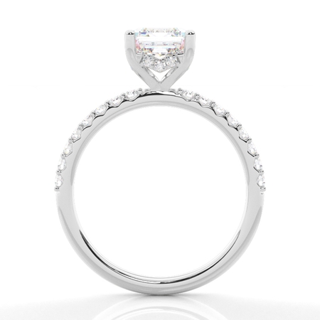 Asscher Halo Rings Diamond Engagement