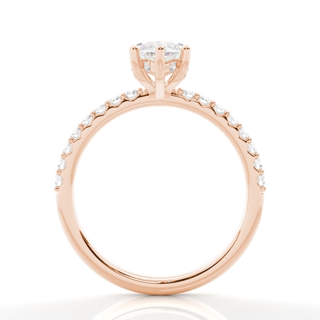 Hidden Halo Diamond Engagement Ring