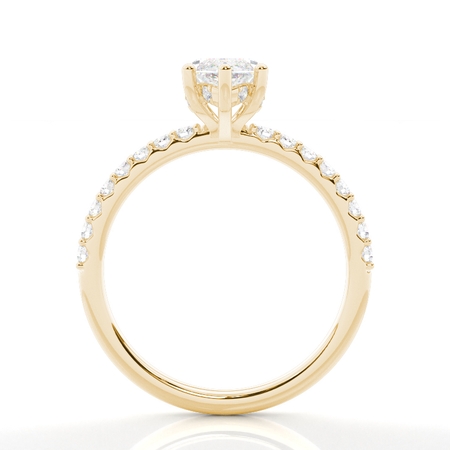 Hidden Halo Diamond Engagement Ring