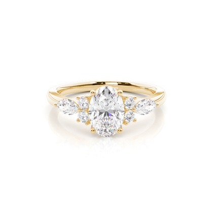 Oval Cut Diamond Rings