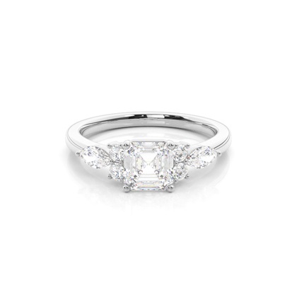 Asscher Diamond Rings