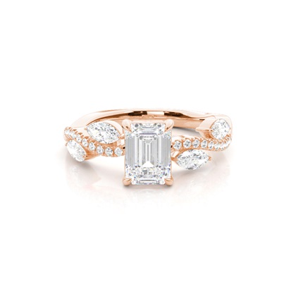 Emerald Cut Diamond Engagement Rings