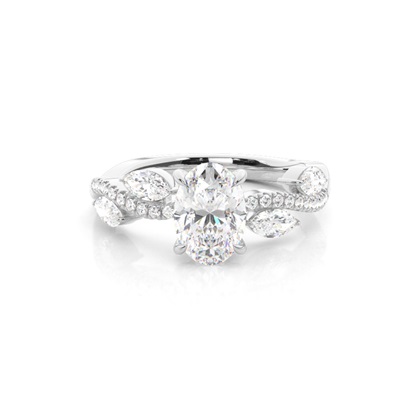 Oval Cut Diamond Rings
