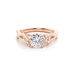 Floraler Ranken Diamant Verlobungsring