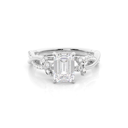Emerald Cut Diamond Engagement Rings
