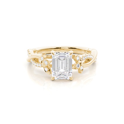 Emerald Cut Diamond Engagement Rings