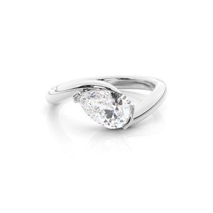 Pear Shaped Diamond Engagement Rings