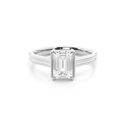 Emerald Cut Diamond Engagement Rings