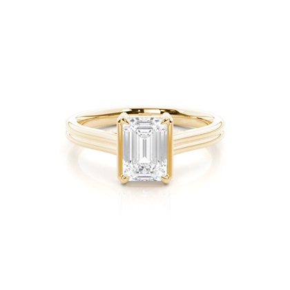 Emerald Cut Diamond Engagement Rings
