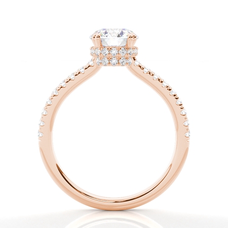 Rose Gold Side Stone Diamond Rings