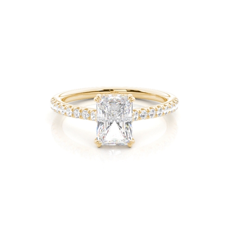 2.00 Carat Gelbgold Halo Verlobungsringe