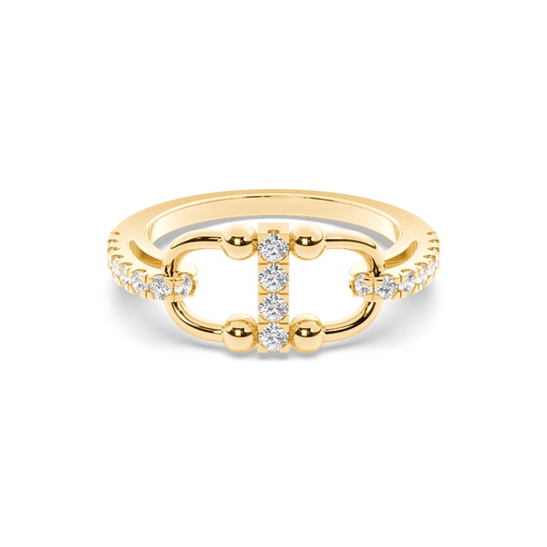 Interlink Diamond Ring (Large)
