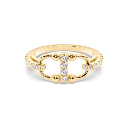 Interlink Diamond Ring (Large)