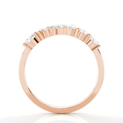 Geformter Tropfenform Und Runder Diamant Ehering