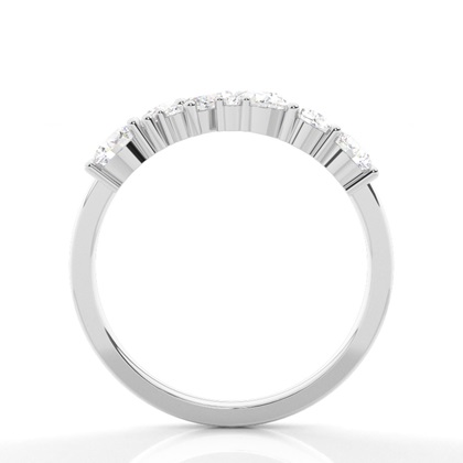 Geformter Tropfenform Und Runder Diamant Ehering