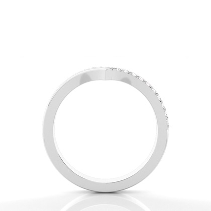 Diamant Band geformt mit einem Flachen Profil