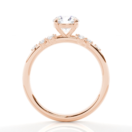Rose Gold Side Stone Diamond Rings