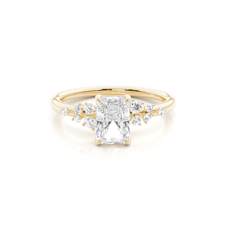 Radiant Yellow Gold Engagement Rings