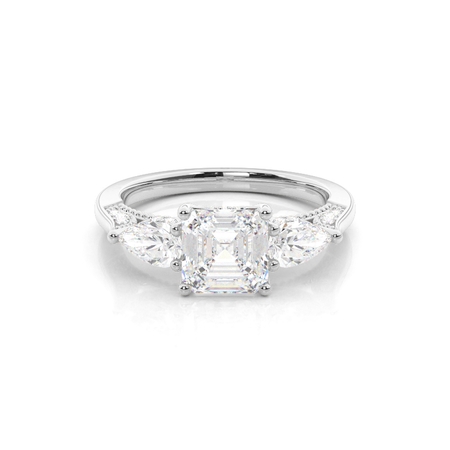 Platinum Three Stone Diamond Rings