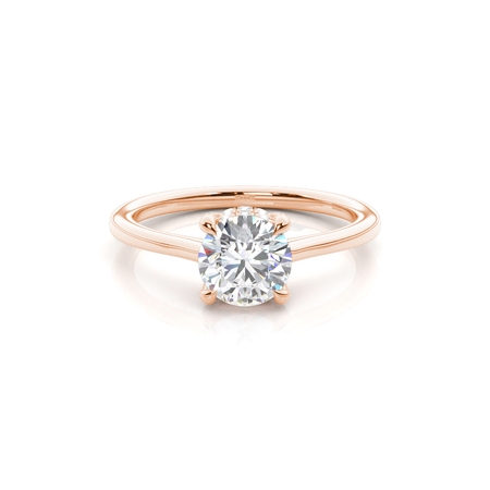 Rose Gold Solitaire Diamond Rings