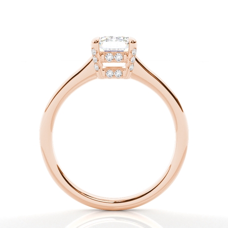 2.00 Carat Rotgold Halo Verlobungsringe