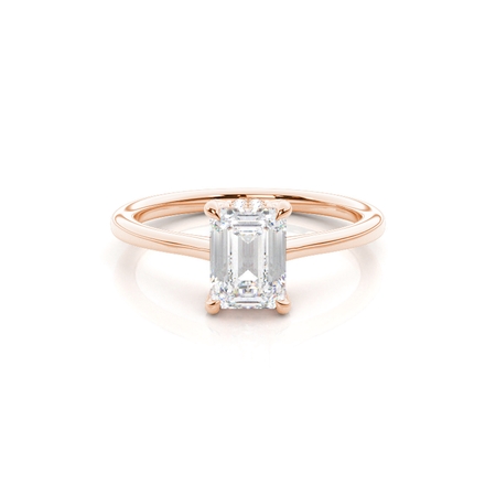 2.00 Carat Rotgold Halo Verlobungsringe