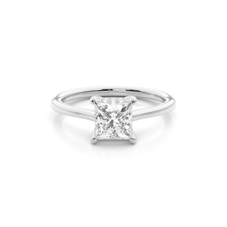 Princess Solitaire Diamond Rings 