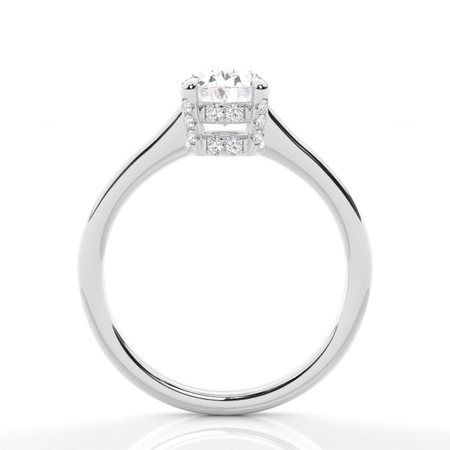 3.00 Carat Platin Halo Verlobungsringe