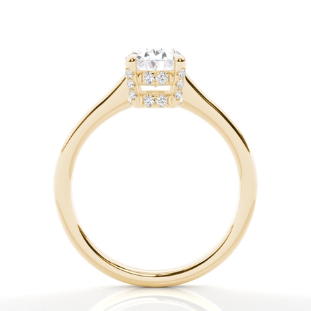 Oval Solitaire Diamond Rings