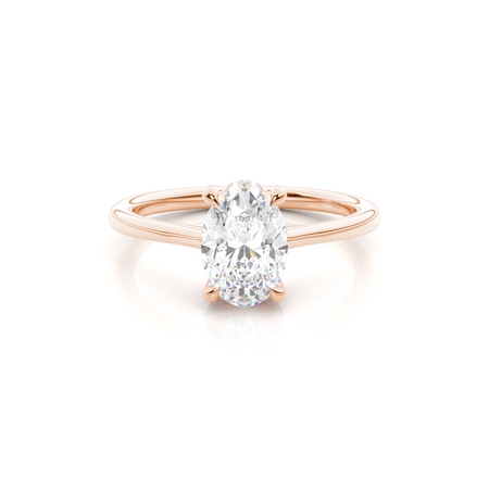 3.00 Carat Rotgold Halo Verlobungsringe