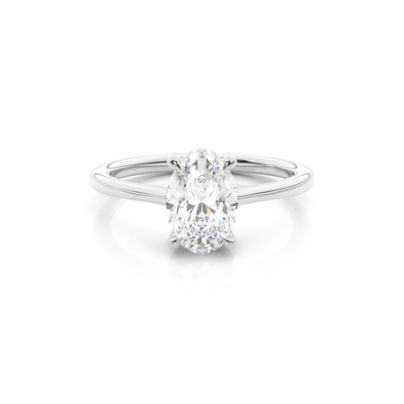 Oval Solitaire Diamond Rings