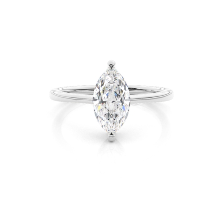 Marquise Solitaire Diamond Rings