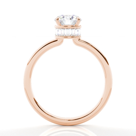 Rose Gold Solitaire Diamond Rings