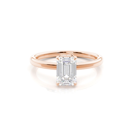 Layered Hidden Halo Diamond Accent Engagement Ring